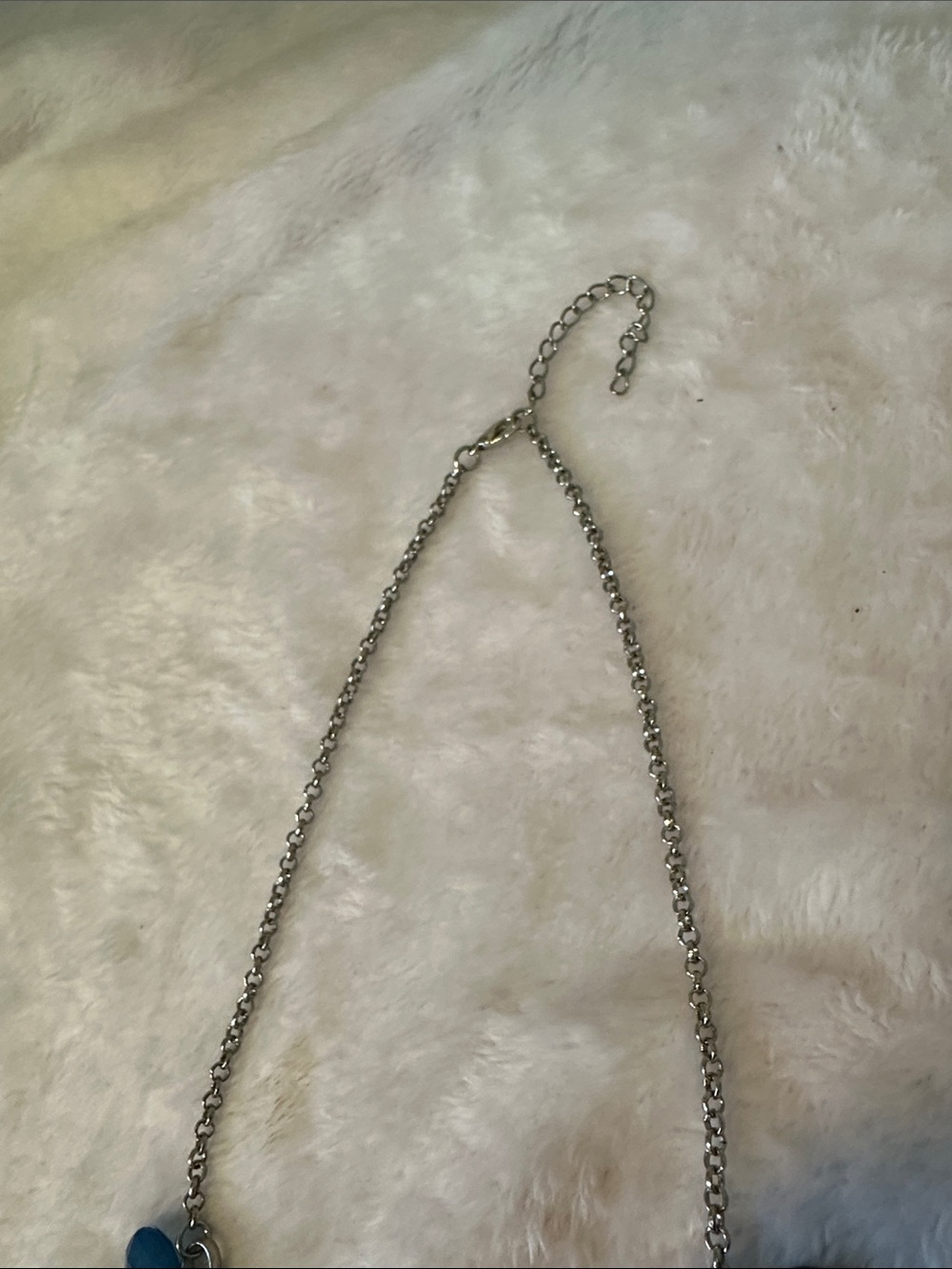 Vintage Blue Teardrop Bib Necklace - Picture 2 of 2